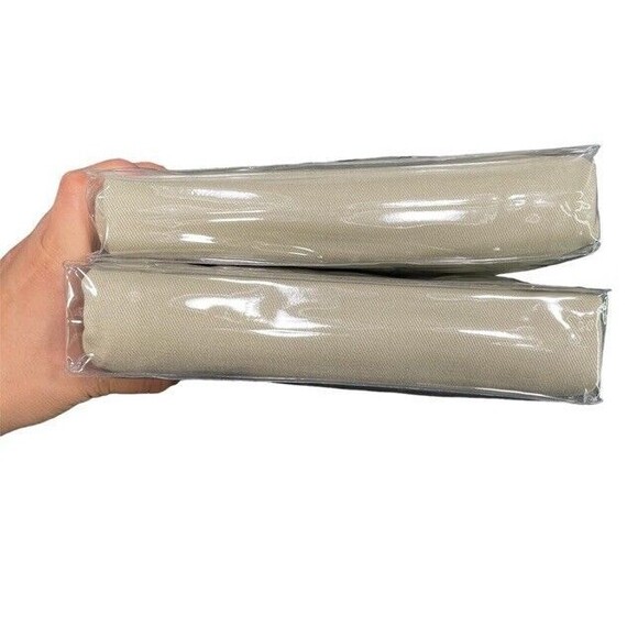 Restoration Hardware Classic Cotton Twill Tab Top Drapery 50” x 96” Set - Picture 5 of 8